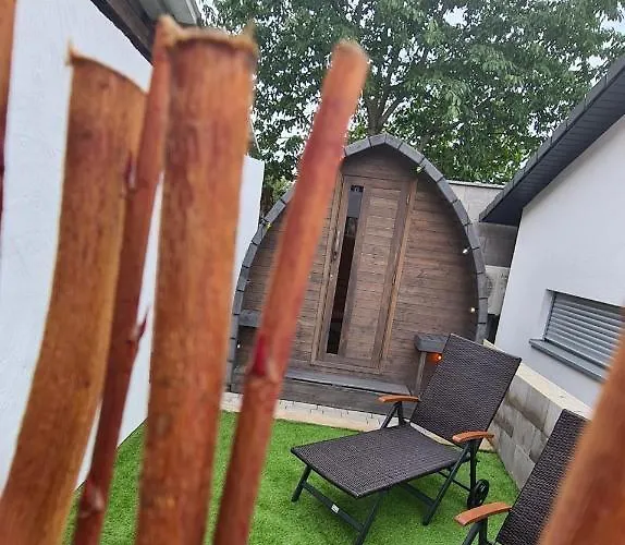 Schlaffass Mit Wellness In Alter Scheune Campo de lujo